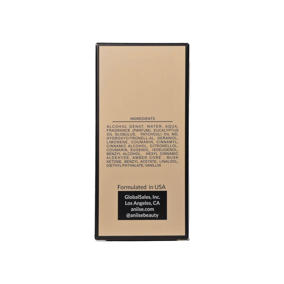 Product packaging with ingredient list and branding information on a beige background