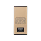 Product packaging with ingredient list and branding information on a beige background